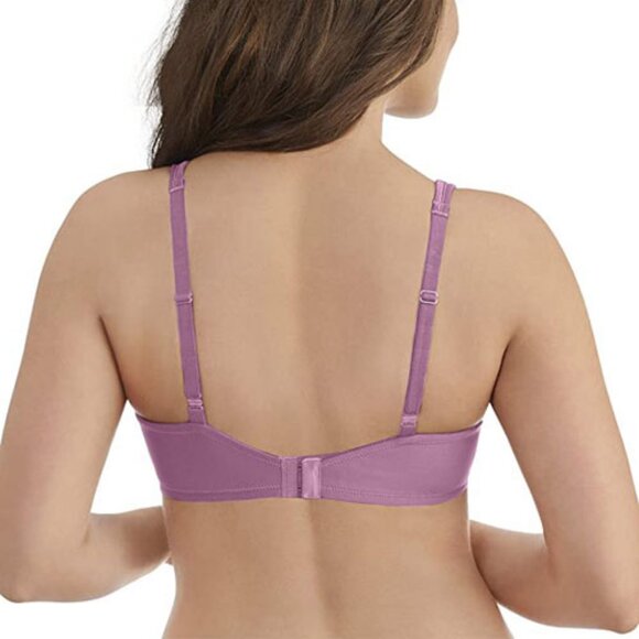 Vanity Fair Bra Full Coverage Underwire 38C Rosy Glow Pink Purple NWT Rare Color - Picture 3 of 9